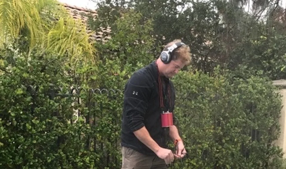 Ron checking for pool leaks